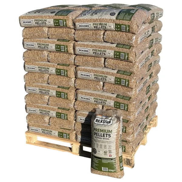 REKORD Premium Houtpellets A1 ENplus - pallet 990 kg